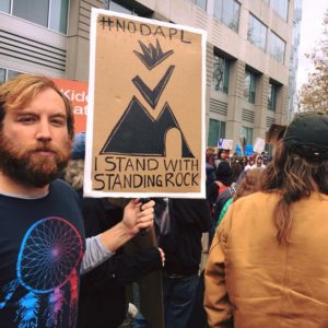 Joe Culhane at #NODAPL protest/march