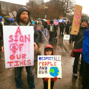 Joe Culhane at the Women's March 2016